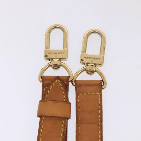 LOUIS VUITTON Adjustable Shoulder Strap Leather 31.5""-38.2"" Beige Auth 89208 - Picture 9 of 13